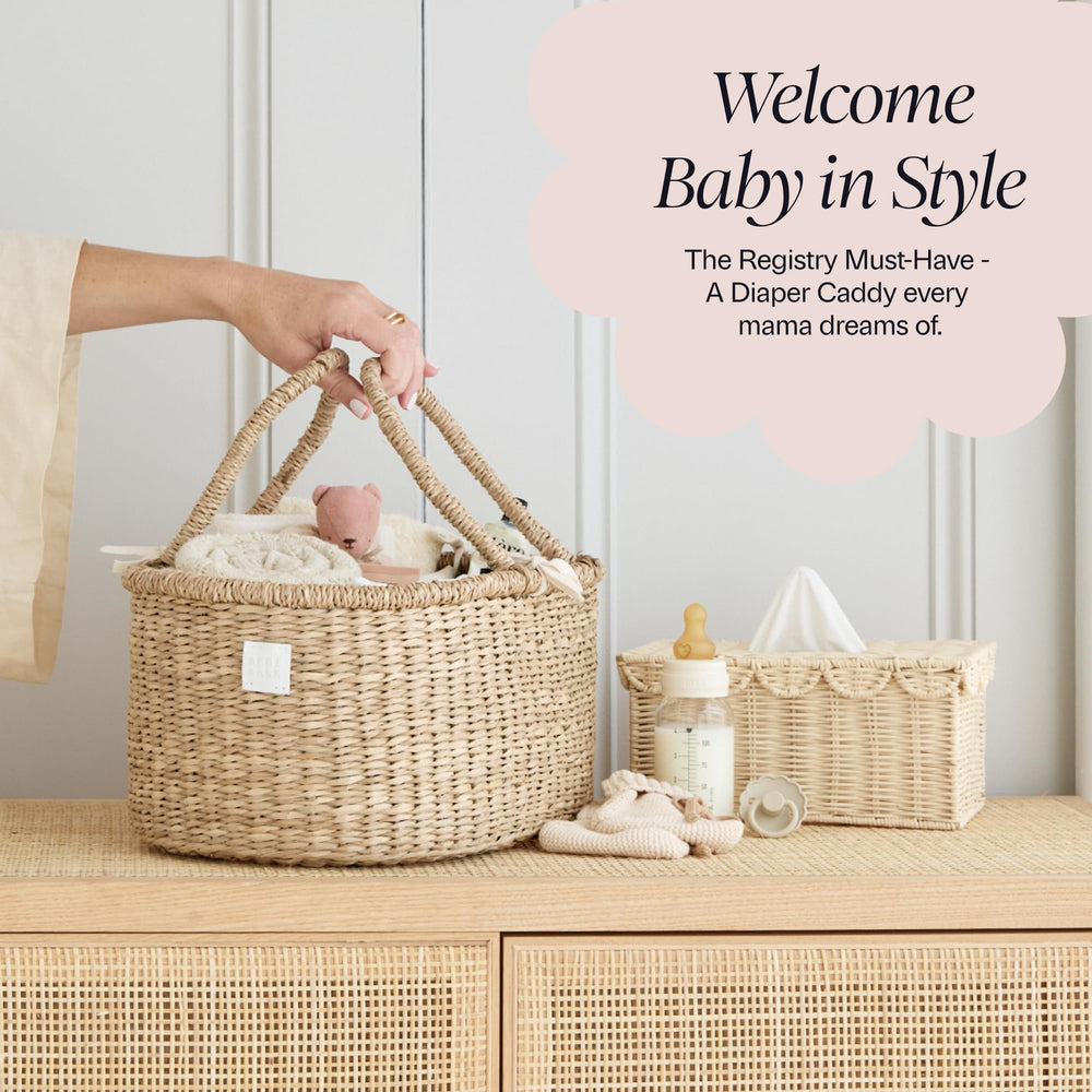 BEBE BASK nursery styling complements boho rooms with chic practicality.