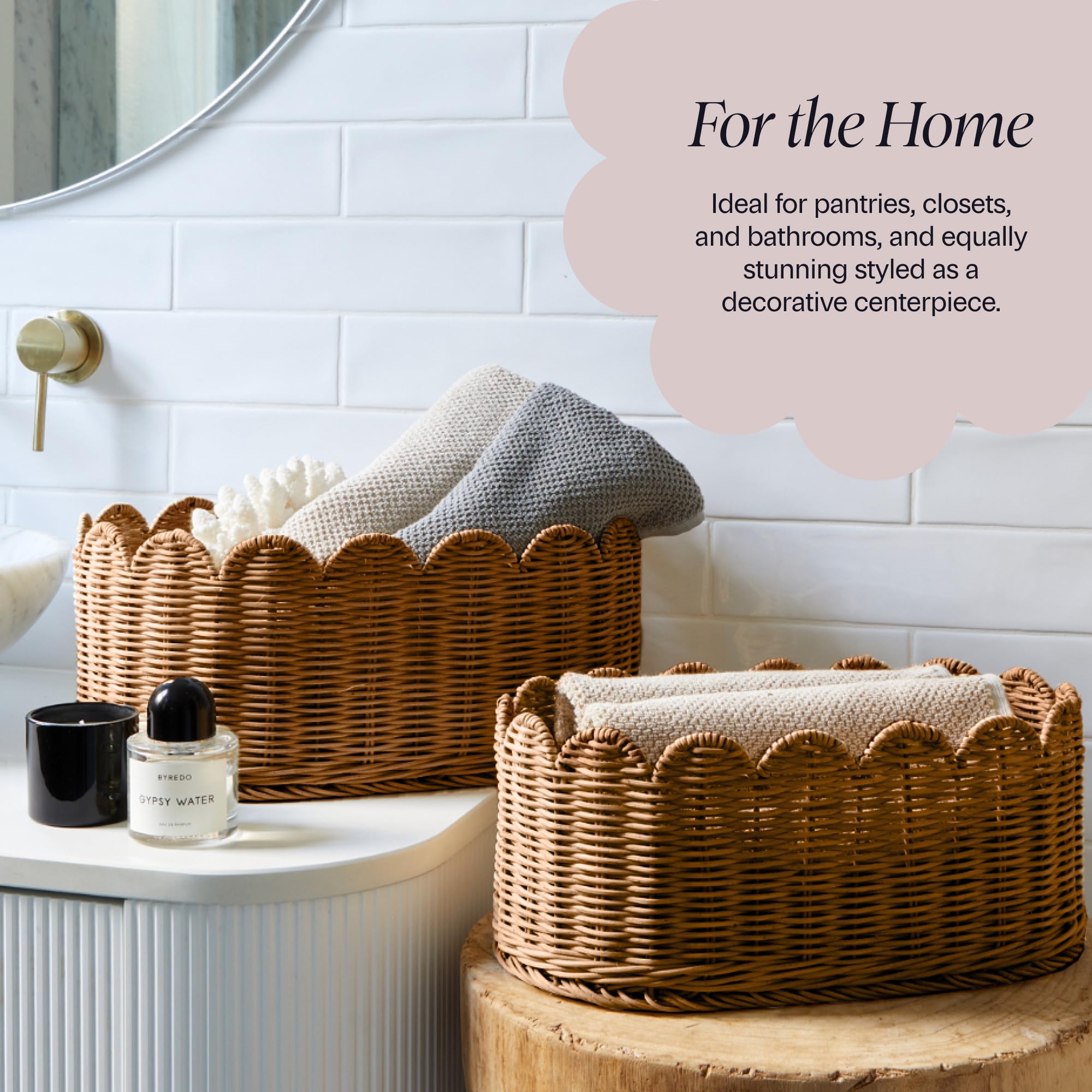 BEBE BASK small basket 14x8x6 inches perfect for daily essentials