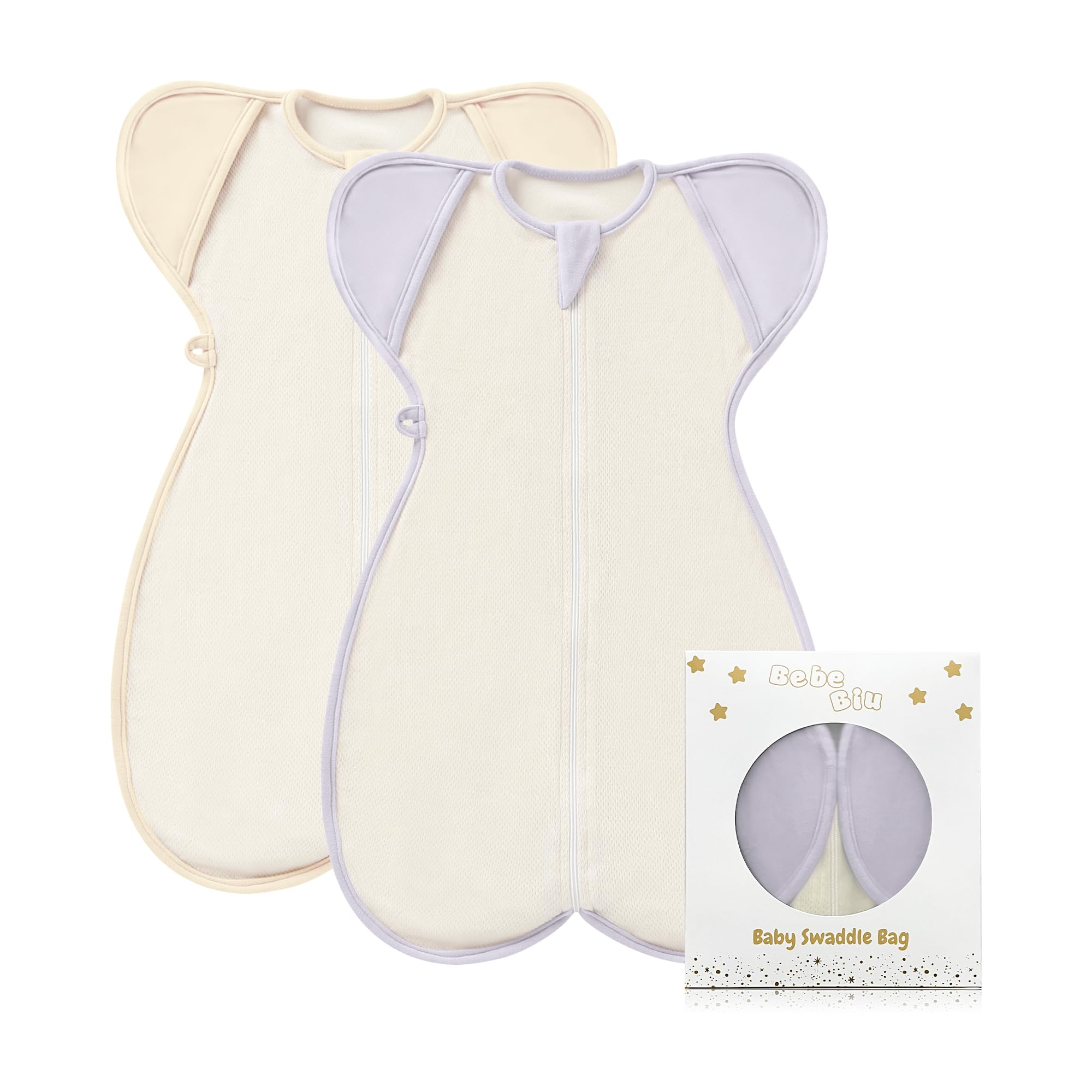 BebeBiu baby swaddle sleeping bag Lovry Pale Mauve 0.5 tog for cozy sleep