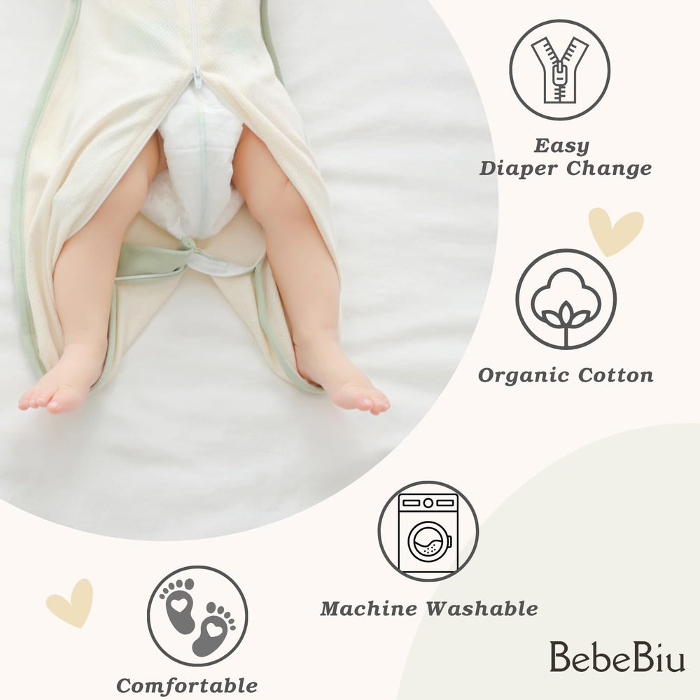 BebeBiu two-pack neutral sleeping bags for easy rotation