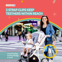 Bebecan BPA-free silicone teether tubes designed for gentle chewing