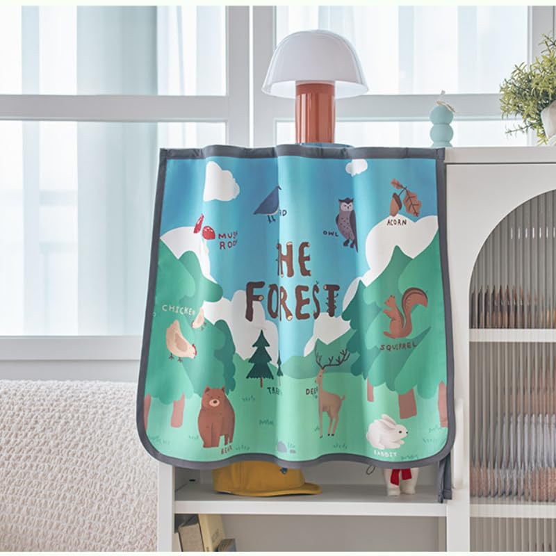 bebedeco sun shade curtain folded compactly for easy storage