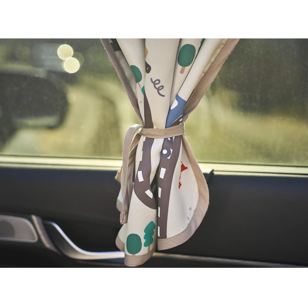 Bebedeco sun shade curtain fits steel-frame windows for versatile family use.