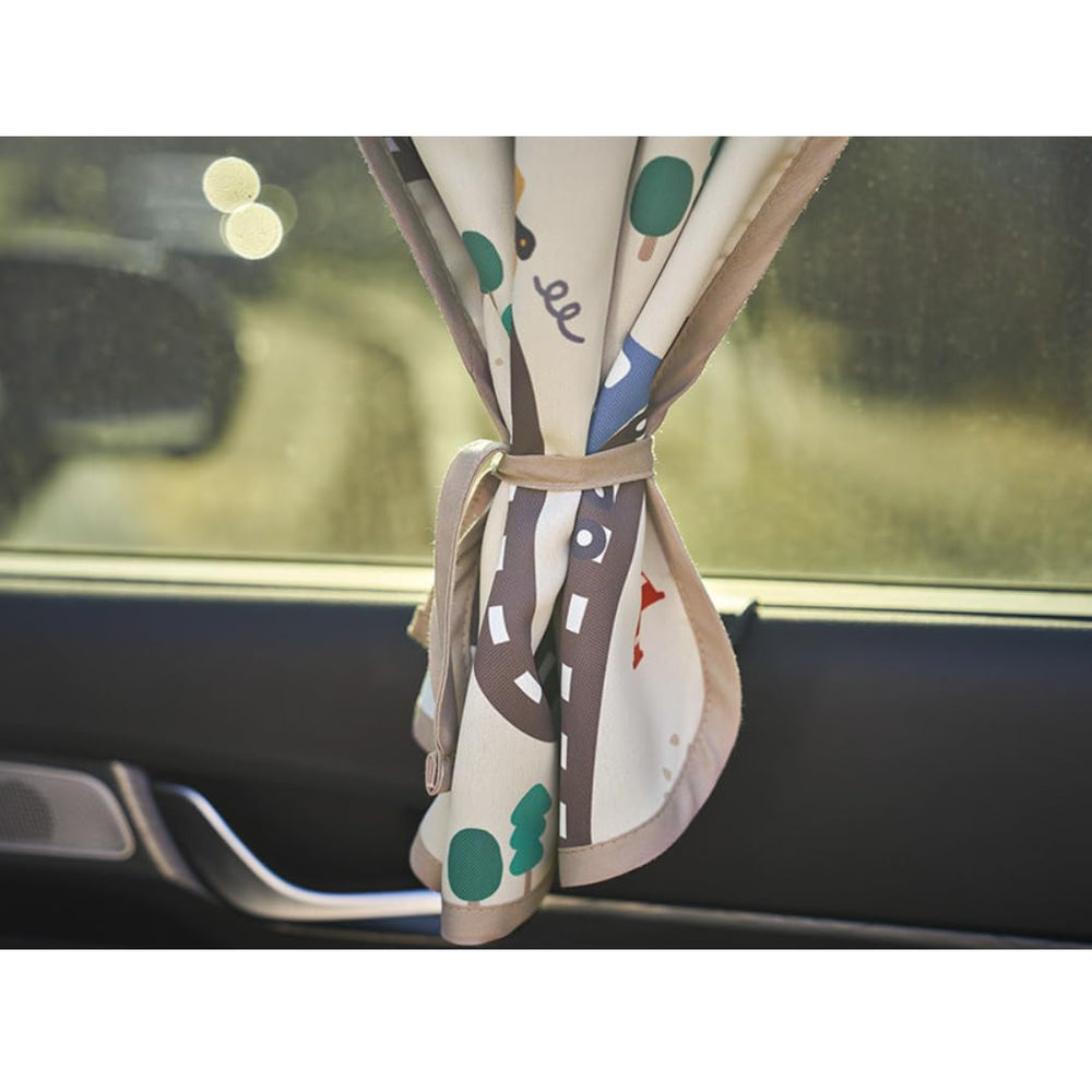 Bebedeco sun shade curtain fits steel-frame windows for versatile family use.