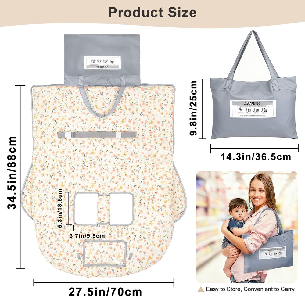 BeBeJoJo machine washable cart cover for quick cleanup