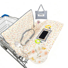 BeBeJoJo muslin shopping cart cover with soft breathable fabric for baby outings
