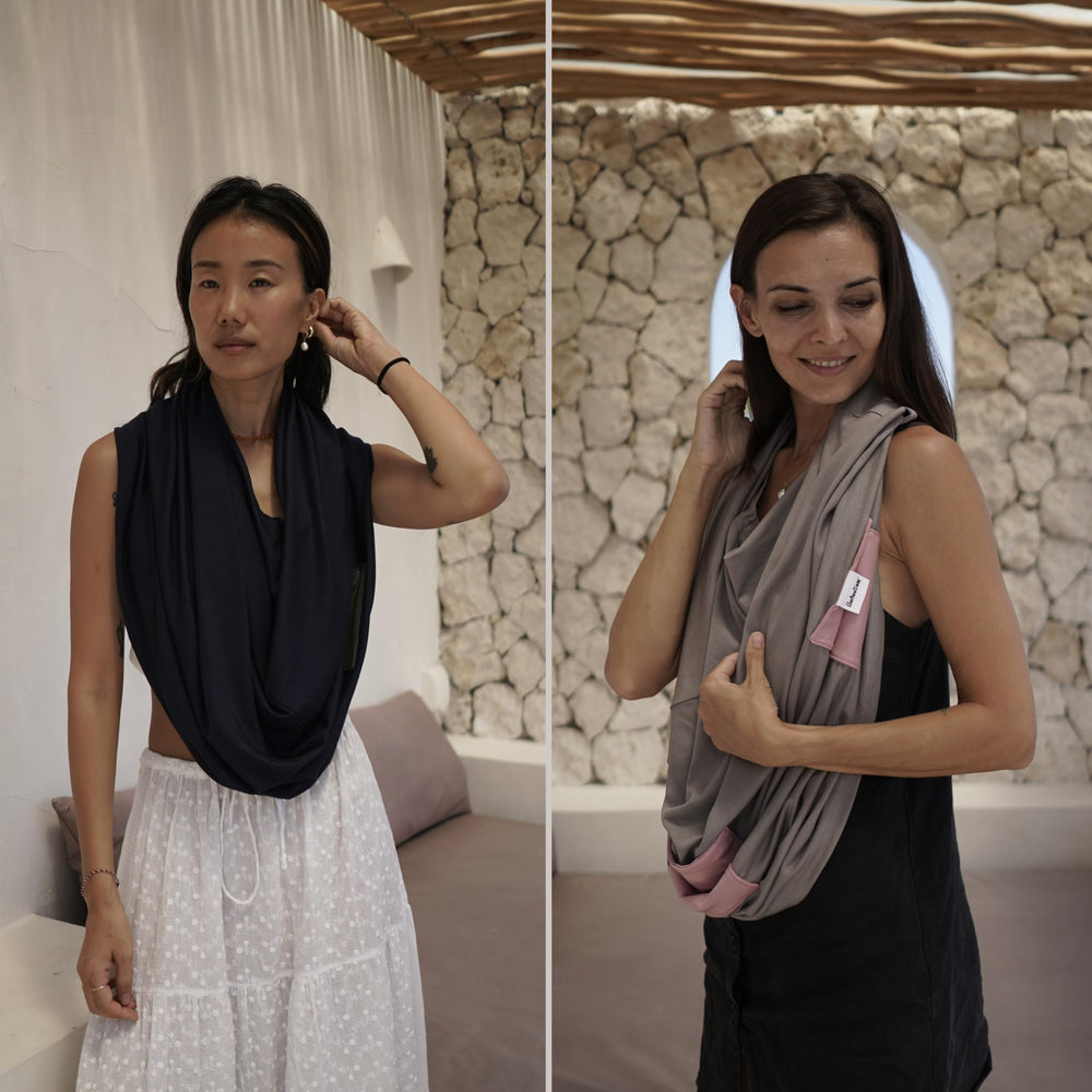 Bebeezoo breathable bamboo nursing shawl for mom and baby comfort