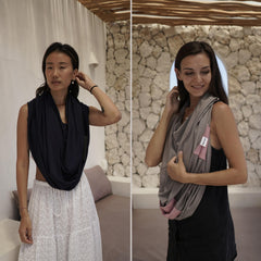 Bebeezoo breathable bamboo nursing shawl for mom and baby comfort