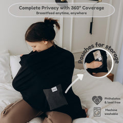 Bebeezoo car-seat cover used for nap times during rides