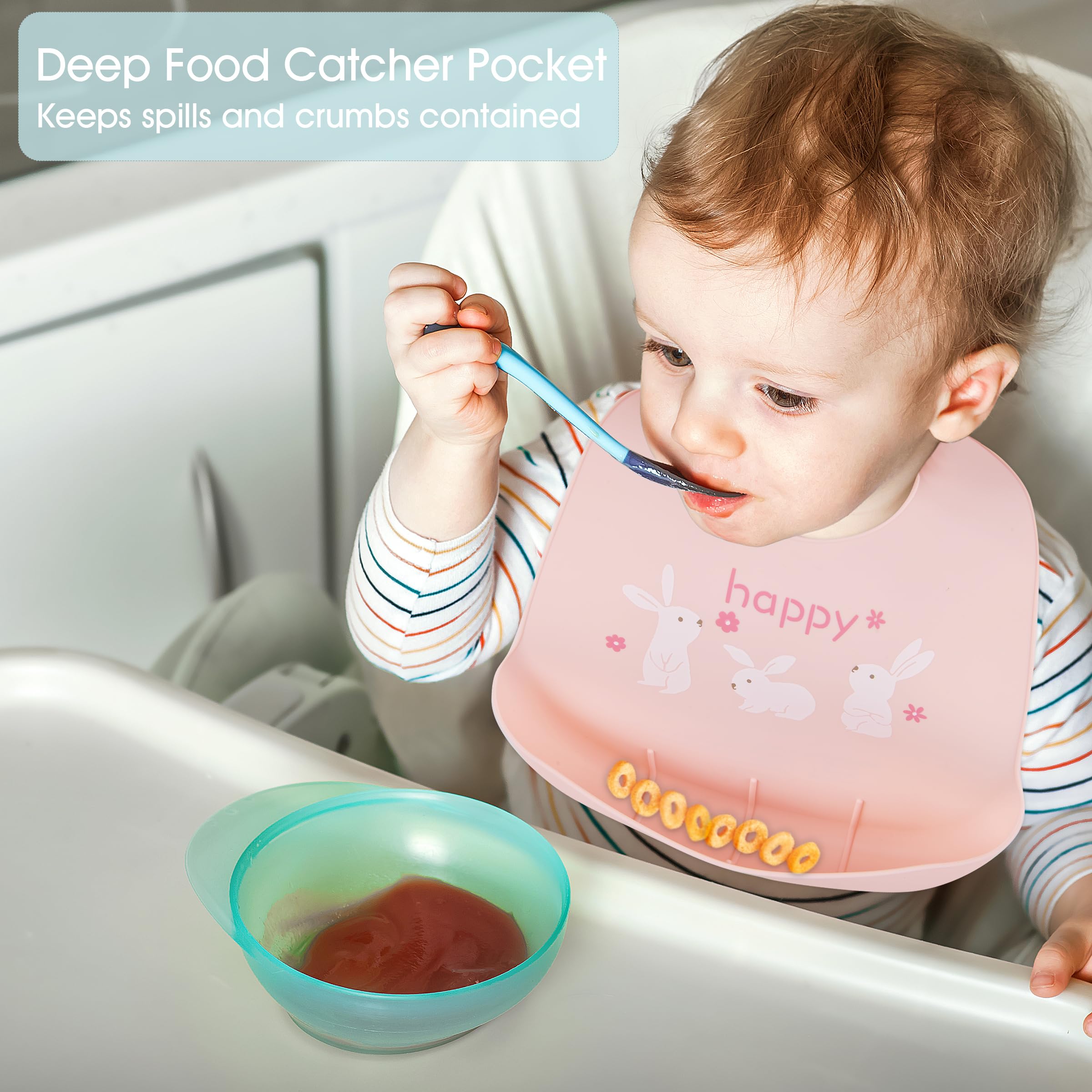 Bebe Favour bib worn during meals to keep clothes clean