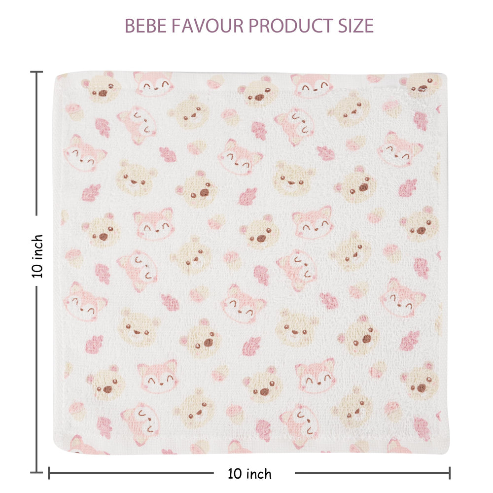BEBE FAVOUR washcloths showing absorbent terry for quick bath cleanup