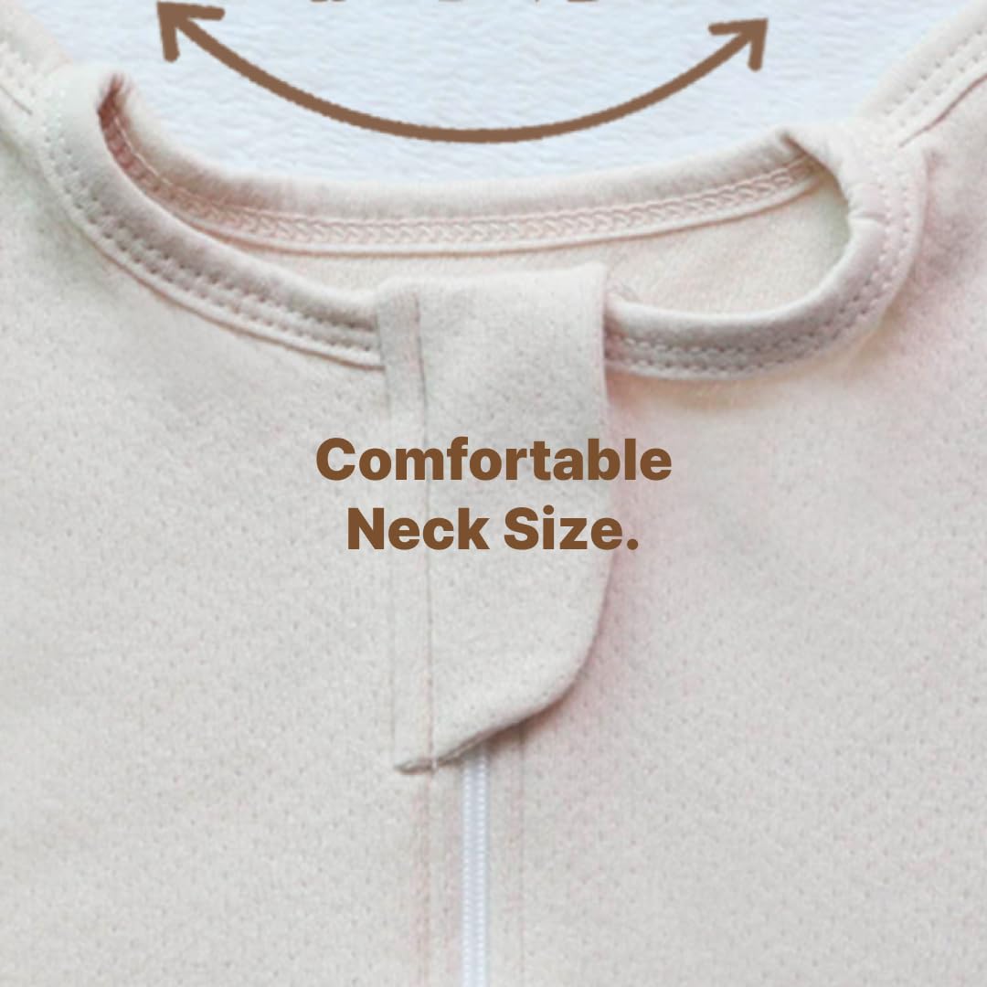 Bebegom bear paw embroidery swaddle adds playful detail during movement.