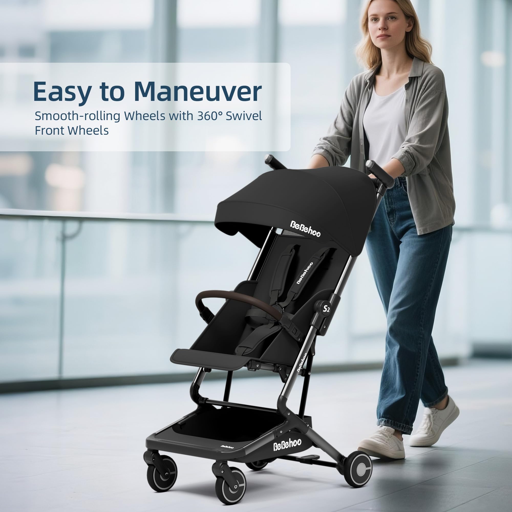 Bebehoo aluminum alloy frame provides durable daily use.