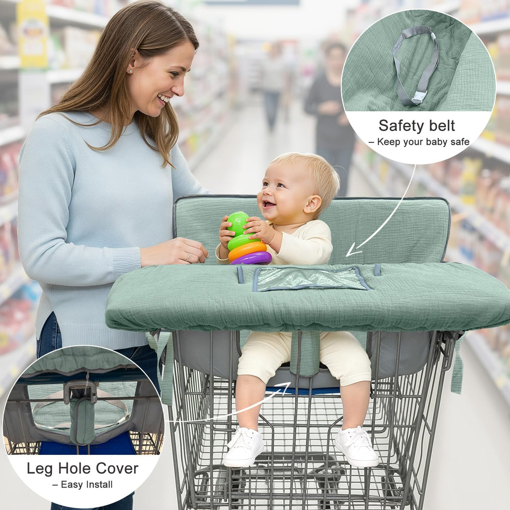 BeBeJoJo adjustable straps keep the cover secure on large carts