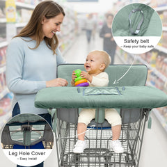 BeBeJoJo adjustable straps keep the cover secure on large carts