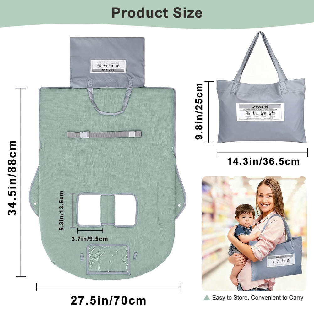 BeBeJoJo machine-washable cover simplifies cleaning after trips