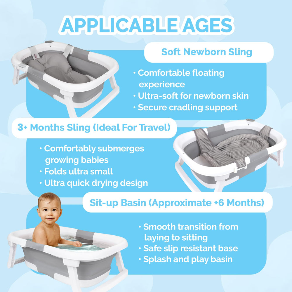 BEBELEH shower cushion and support for gentle rinsing and snug positioning.