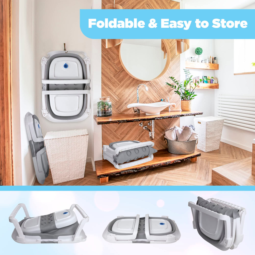 BEBELEH heat-sensitive drain plug signals safe water temperature for babies.
