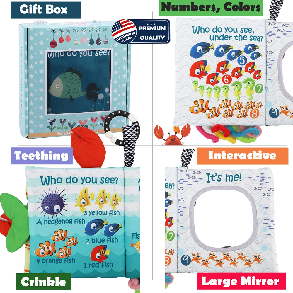 bebemondo soft mirror interior helps babies notice facial expressions and self-awareness.