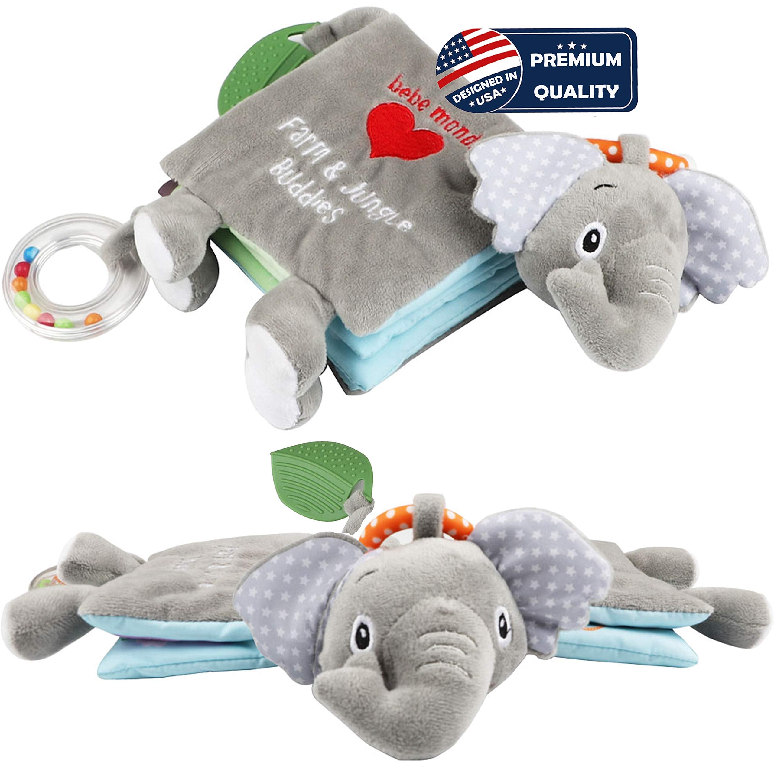 Bebe Mondo soft plush elephant toy offers comforting plush