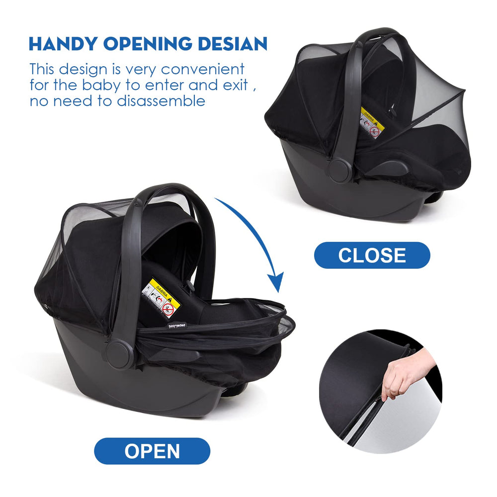Beberoad Love 2-way zipper enables easy access without removing net