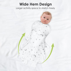Beberoad Love swaddle elephant pattern with calm soothing visuals