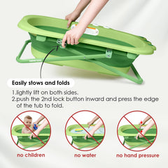 Beberoad Love non-slip design in green for safer bath times.