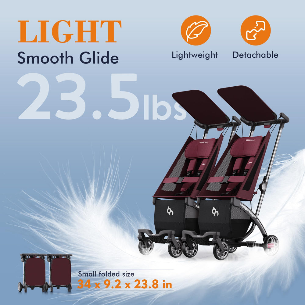 Beberoad Love R1 lightweight aluminum frame for easy handling.
