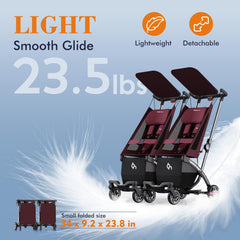 Beberoad Love R1 lightweight aluminum frame for easy handling.