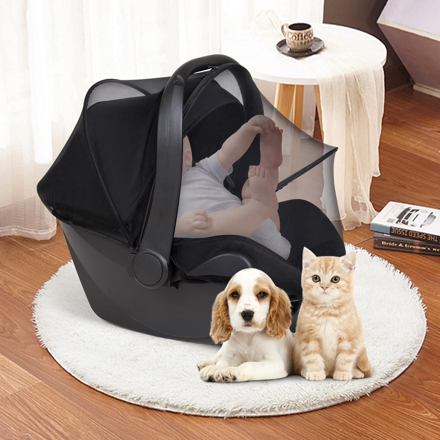 Beberoad Love universal-fit net fits most car seats for protection