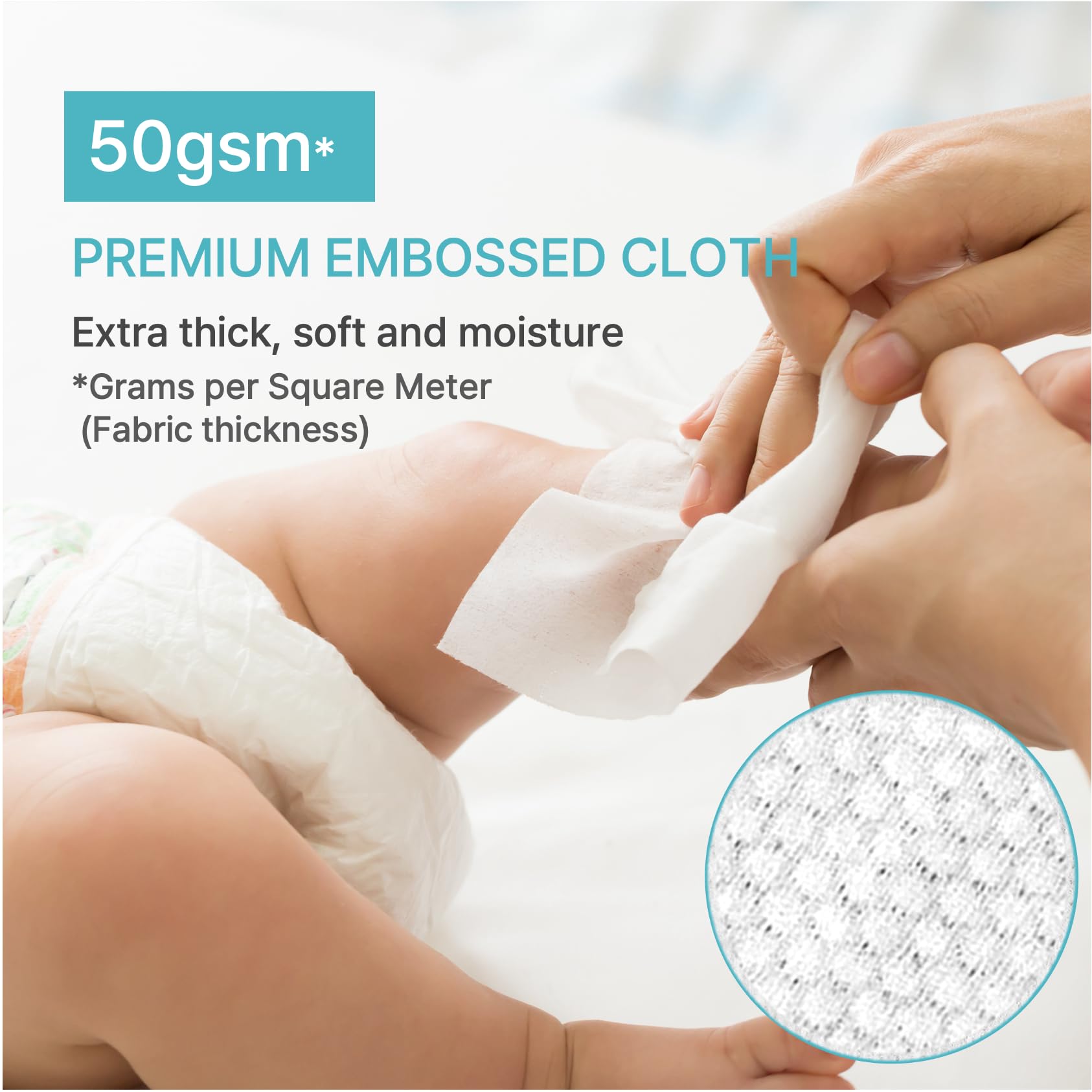 BEBESUP hypoallergenic wipes safe for newborns and delicate skin