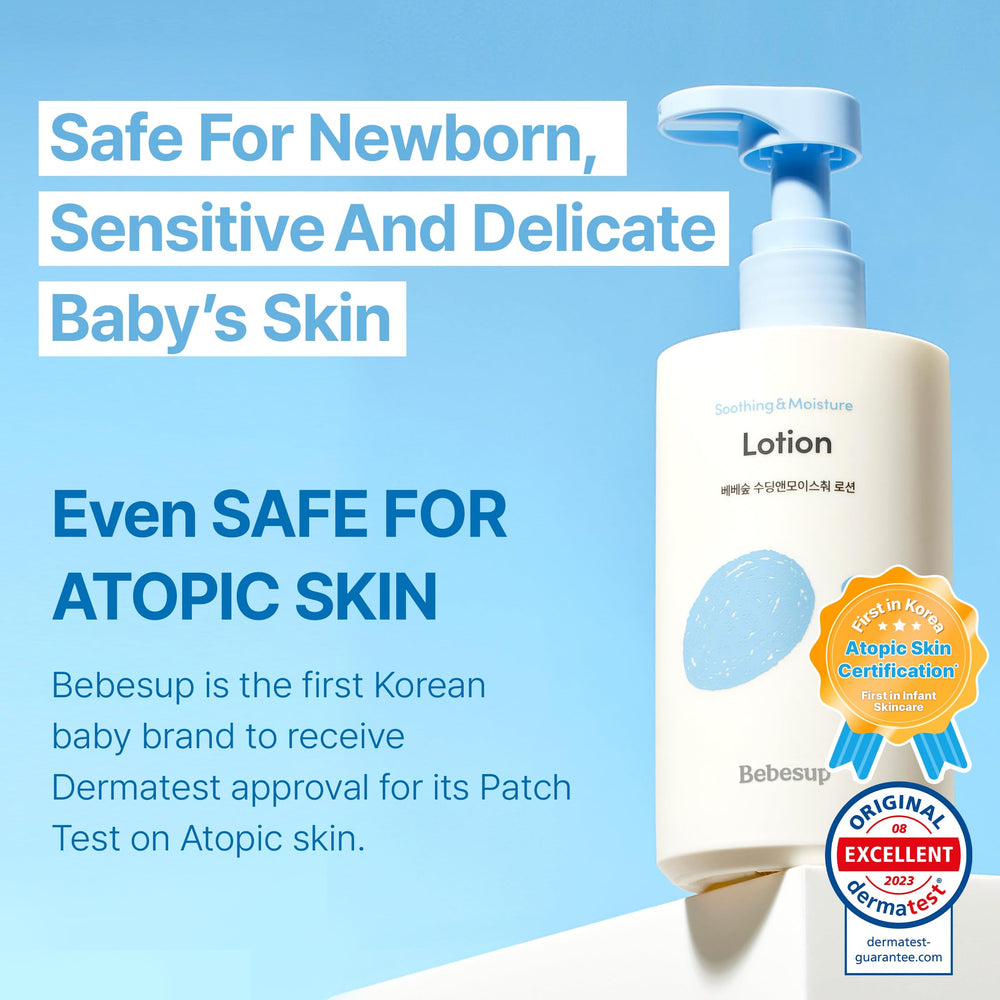 BEBESUP Daily Hydration Lotion compact size is diaper bag ready