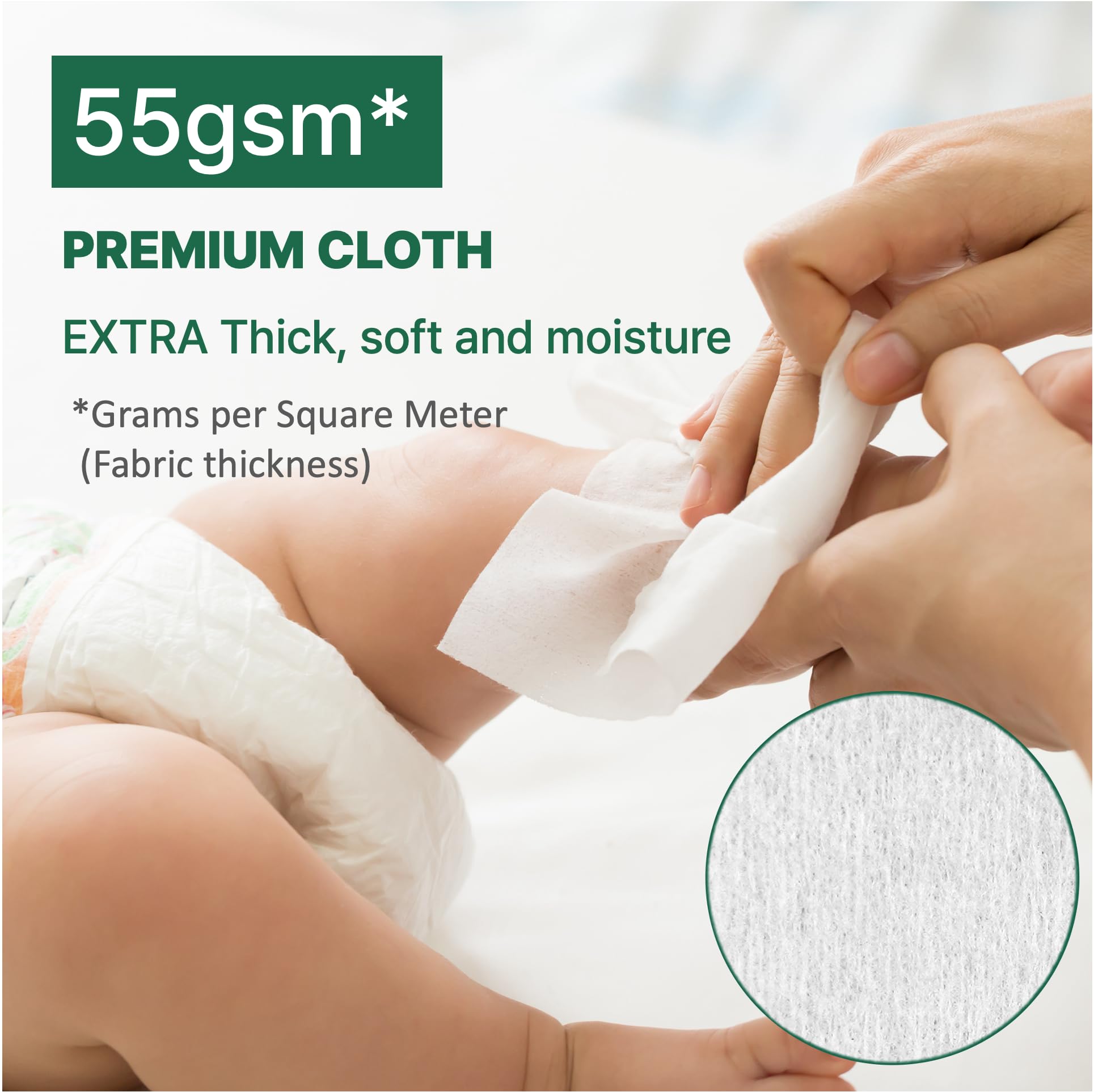 BEBESUP Zero water-based formula delivers ultra-clean, gentle touch.