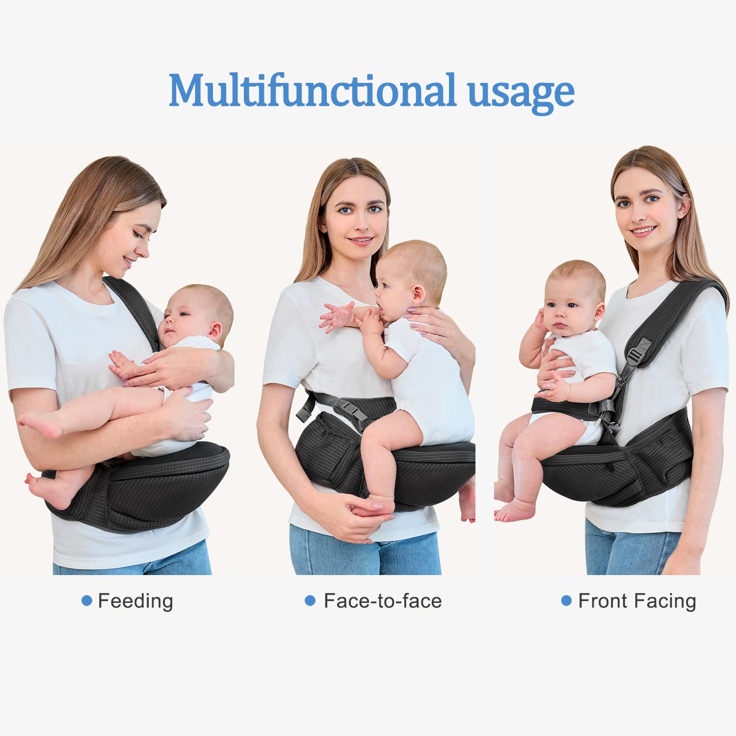 bebless Multi-mode design image reflects adaptable use from newborn to toddler