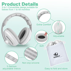 BEBOAN ear protection uses silicone-ABS-materials for safe, non-toxic construction