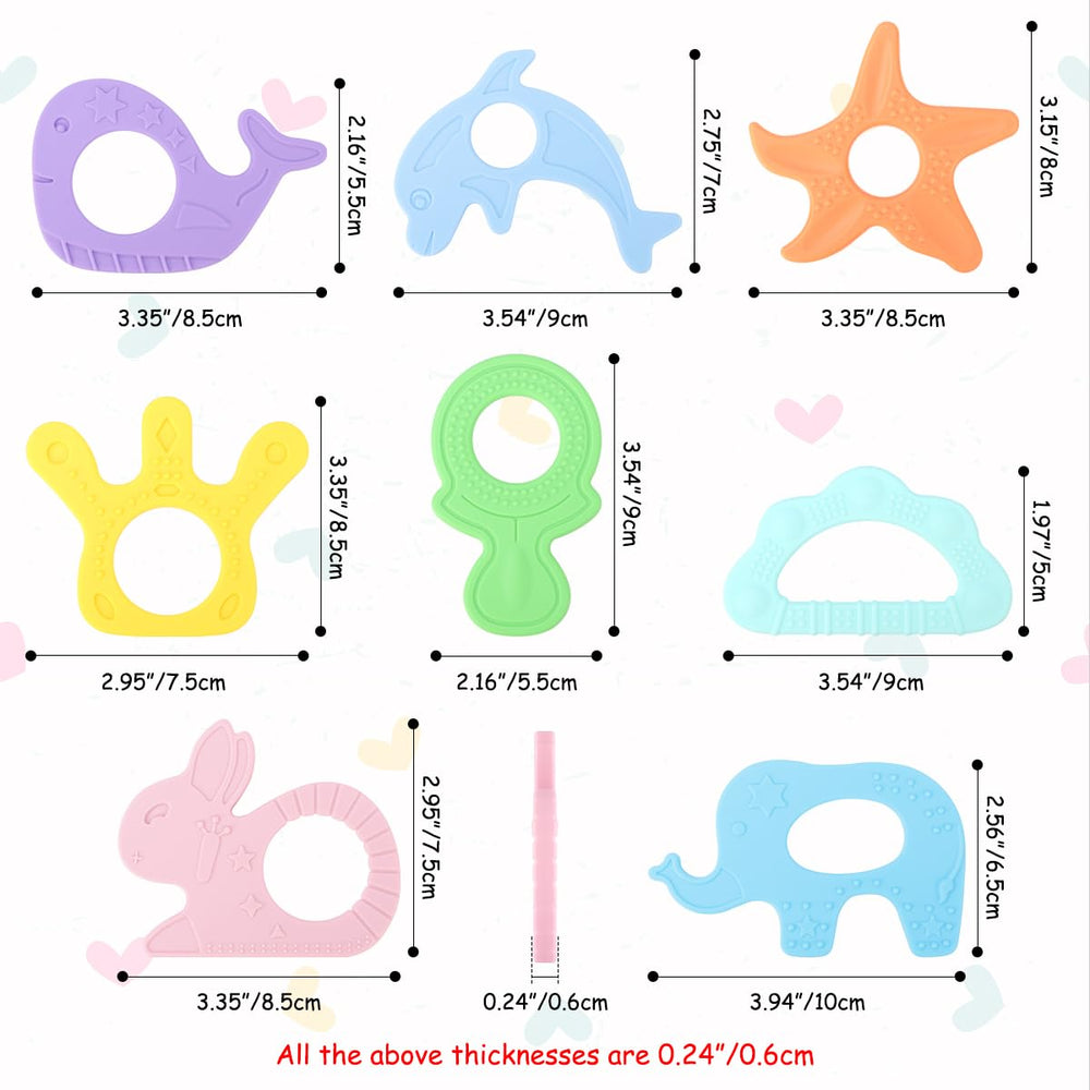 BEBOAN teething elephant silicone toy soothing gums during teething.