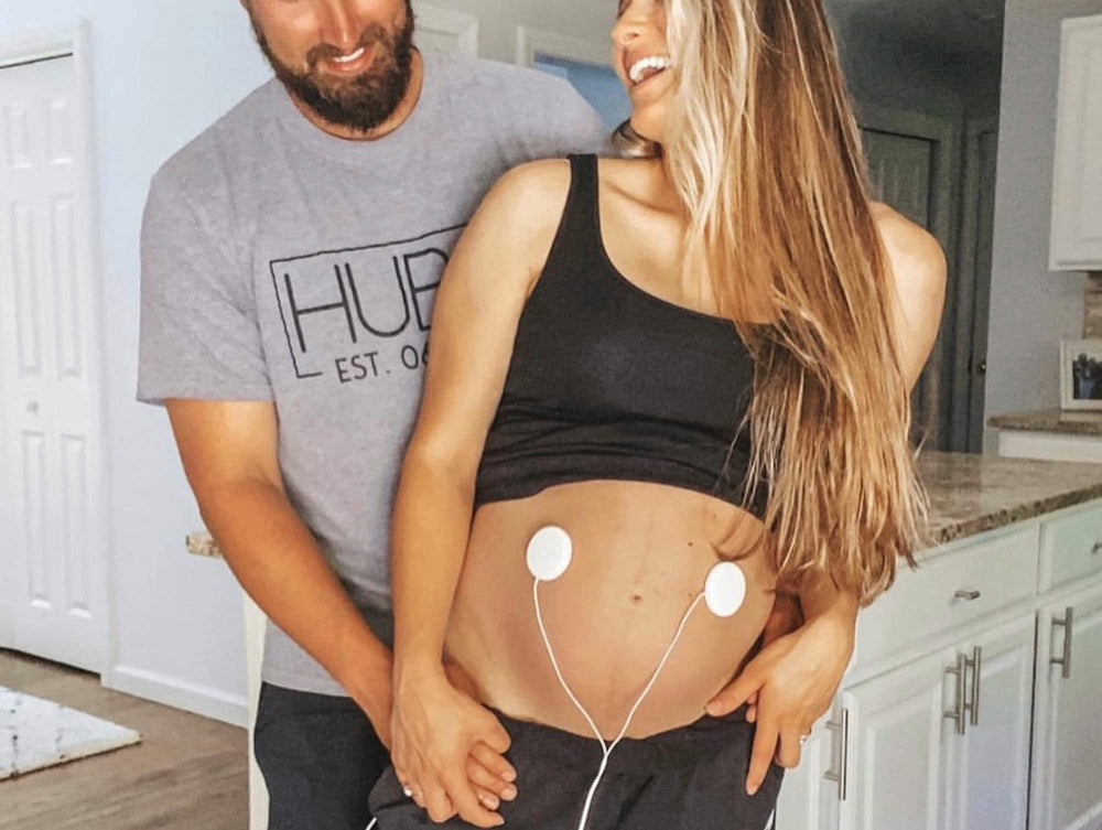 Stereo splitter included to share womb playback between mom and partner.