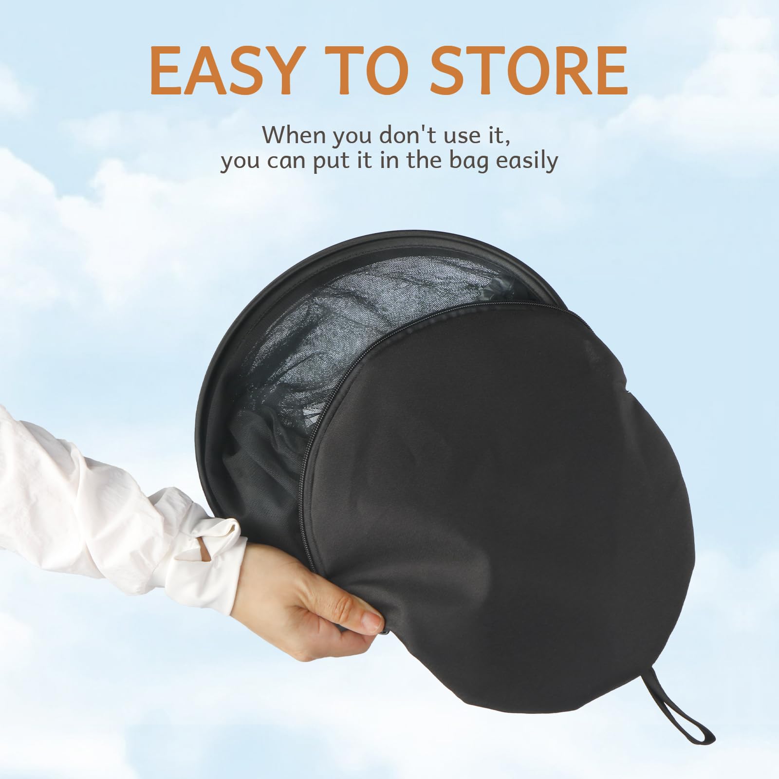 BEBONO mosquito net over playpen with elastic edge for secure fit