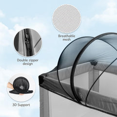 BEBONO folded net cover beside storage bag for travel
