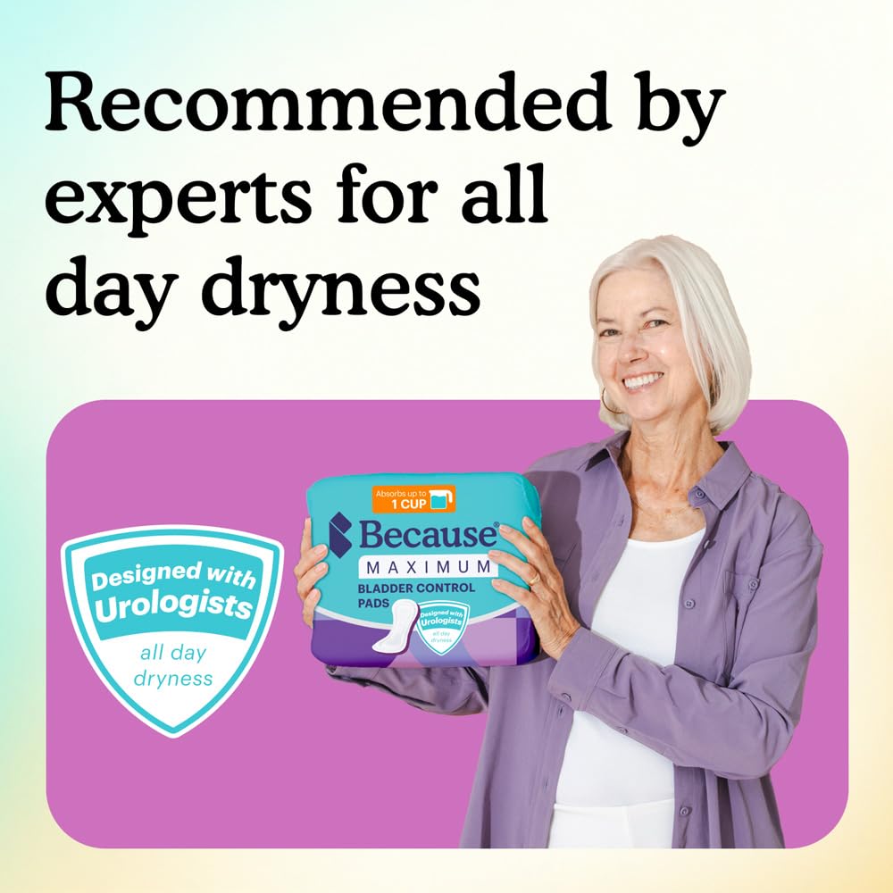 120-count box of Because pads for long-term value and budgeting