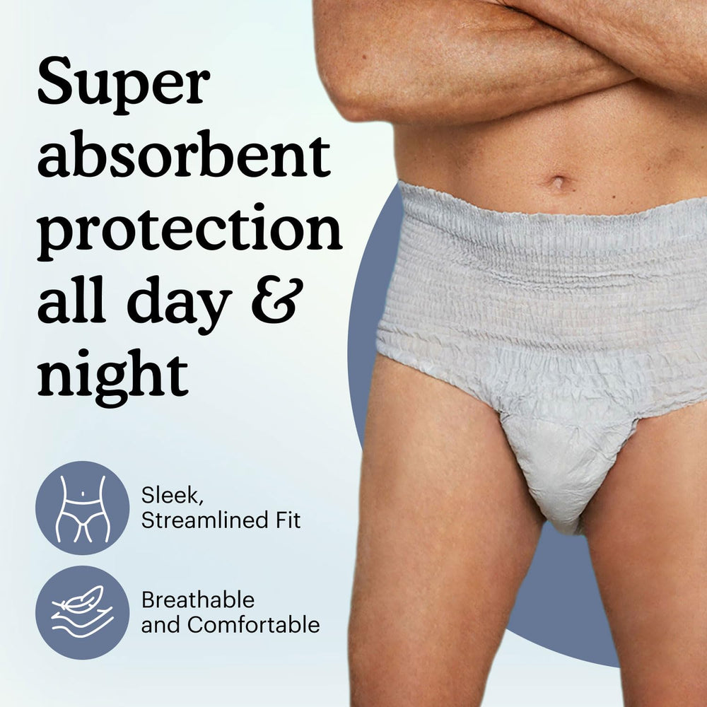 Because Maximum Incontinence Underwear for Men, odor-control technology close-up, keeps freshness.
