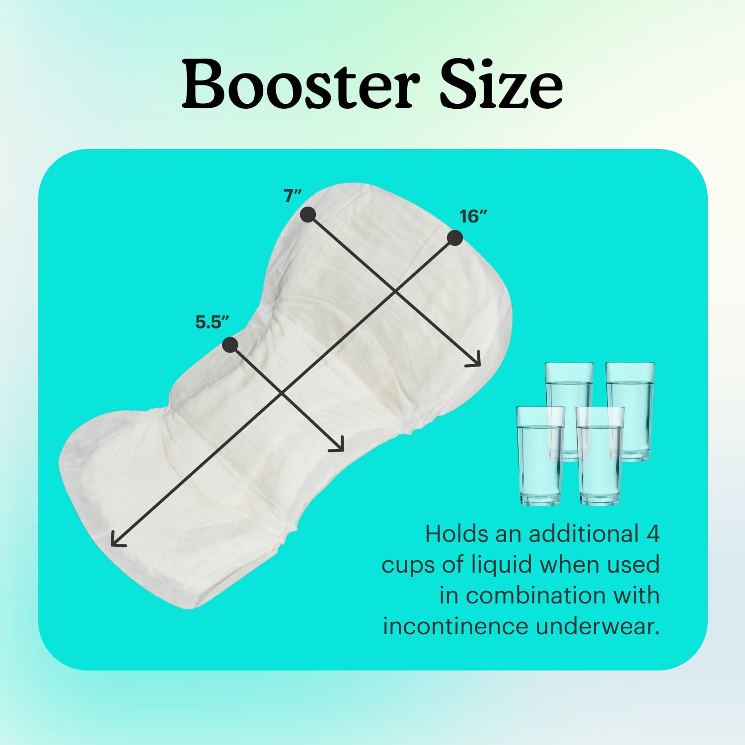 On-the-go use of Because Booster Pads with underwear