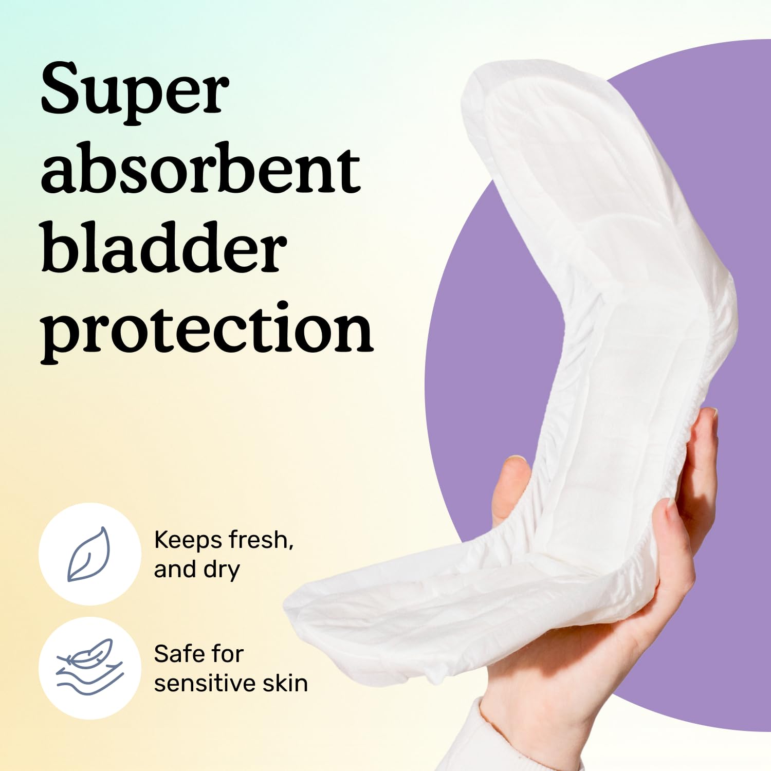 Because Overnight Pad quick-wick top layer draws moisture for comfy nights.