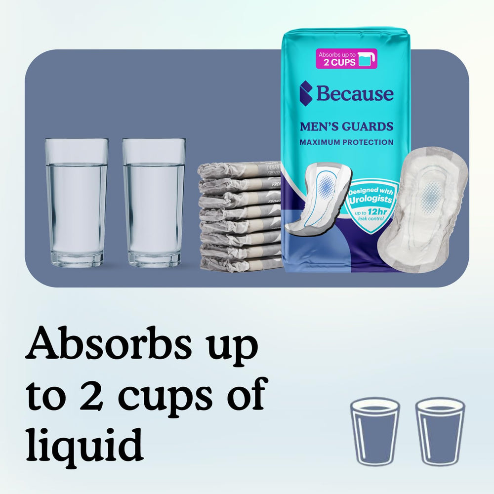 Because Premium Guards absorbent core delivers quick absorption and leak protection.