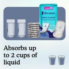 Because Premium Guards absorbent core delivers quick absorption and leak protection.