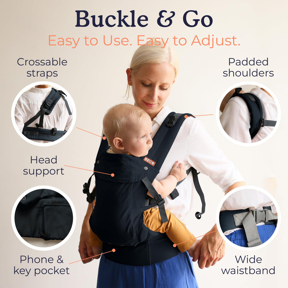 Beco Gemini 2.0 fully adjustable straps and waistband for a custom fit