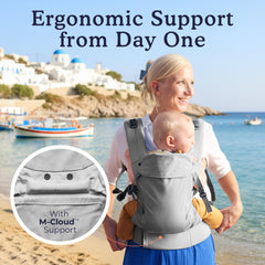 Beco Gemini 2.0 front-facing carry supports early social interaction.