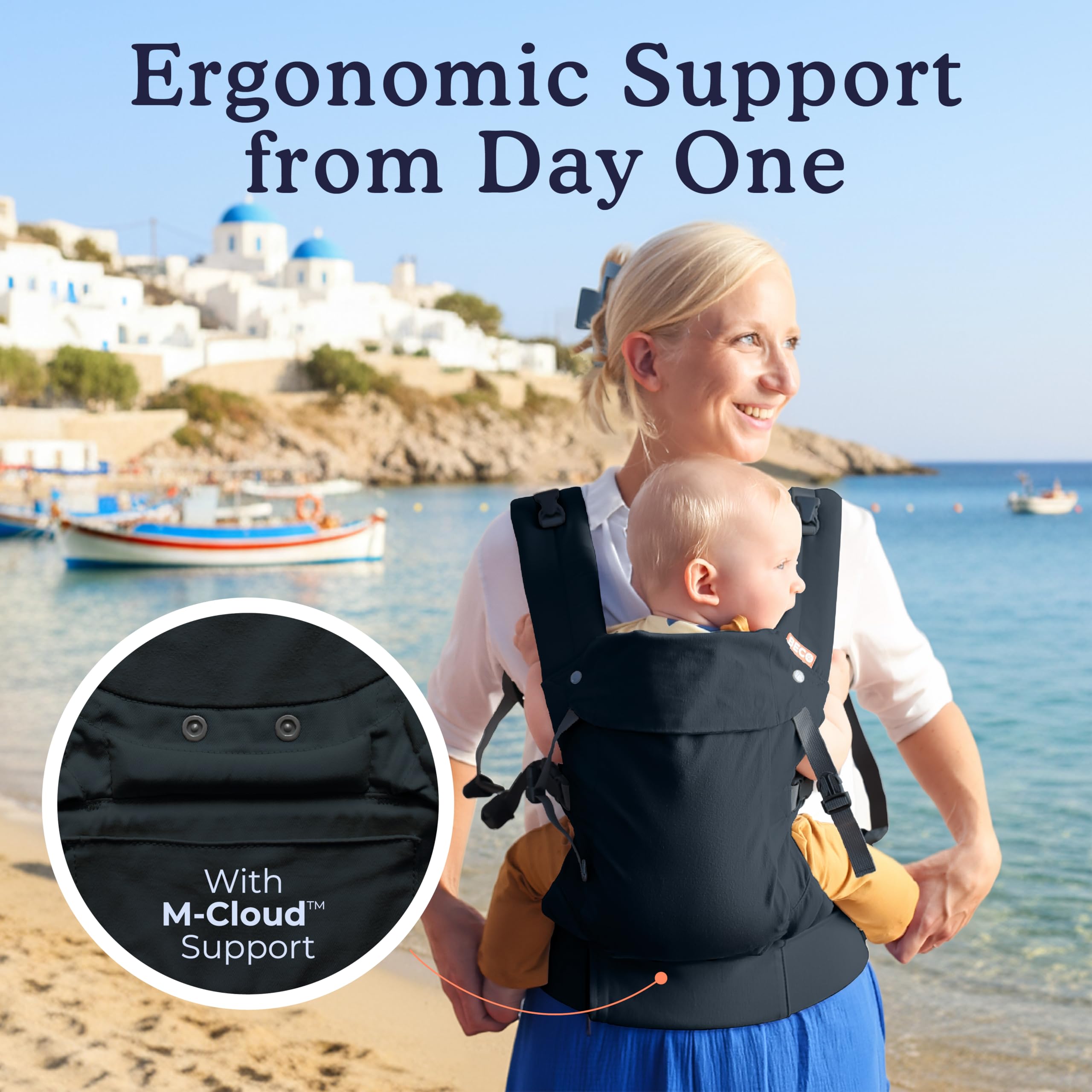 Beco Gemini 2.0 front-facing-support for curious babies