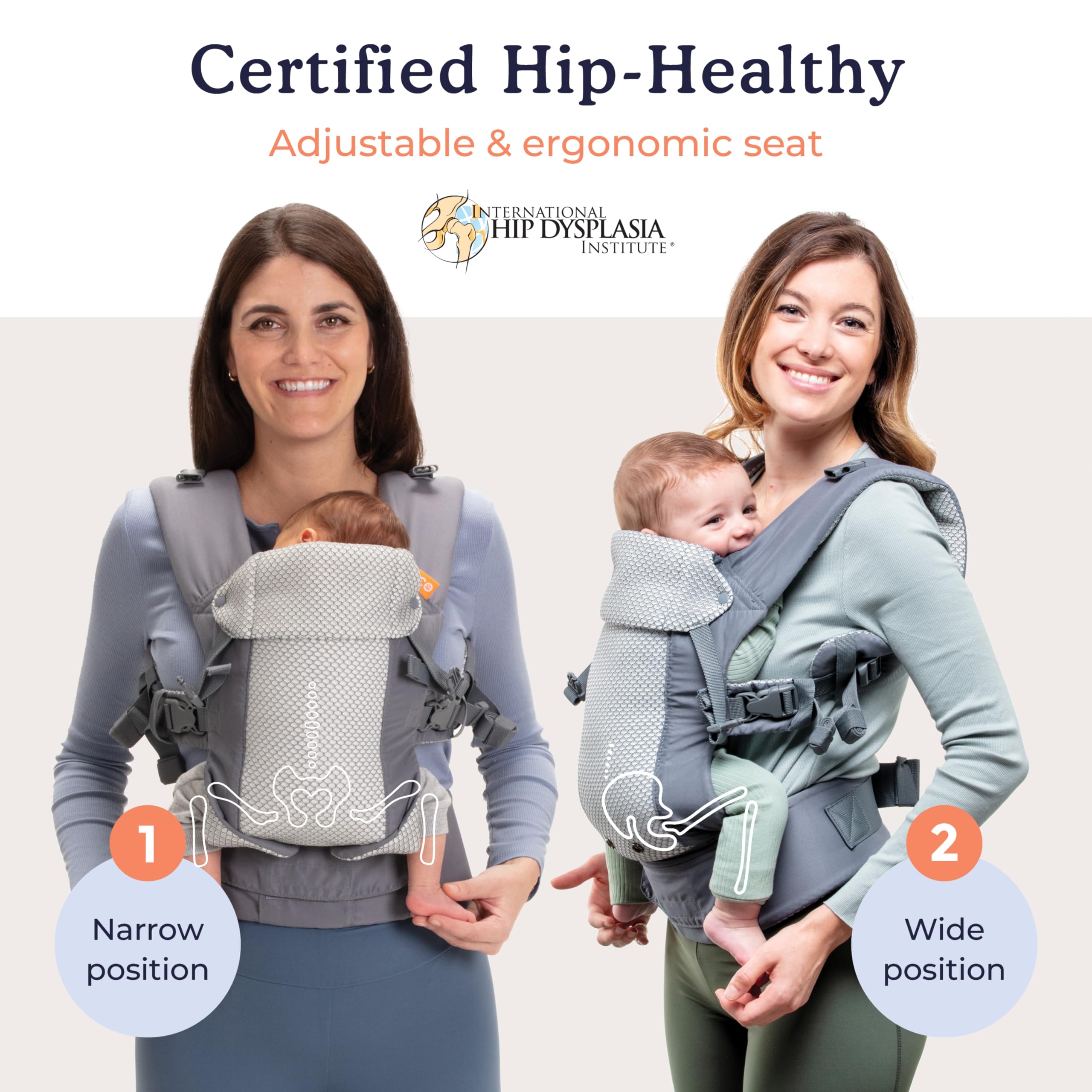 Beco Gemini crossable straps and padded waist belt support balanced wear