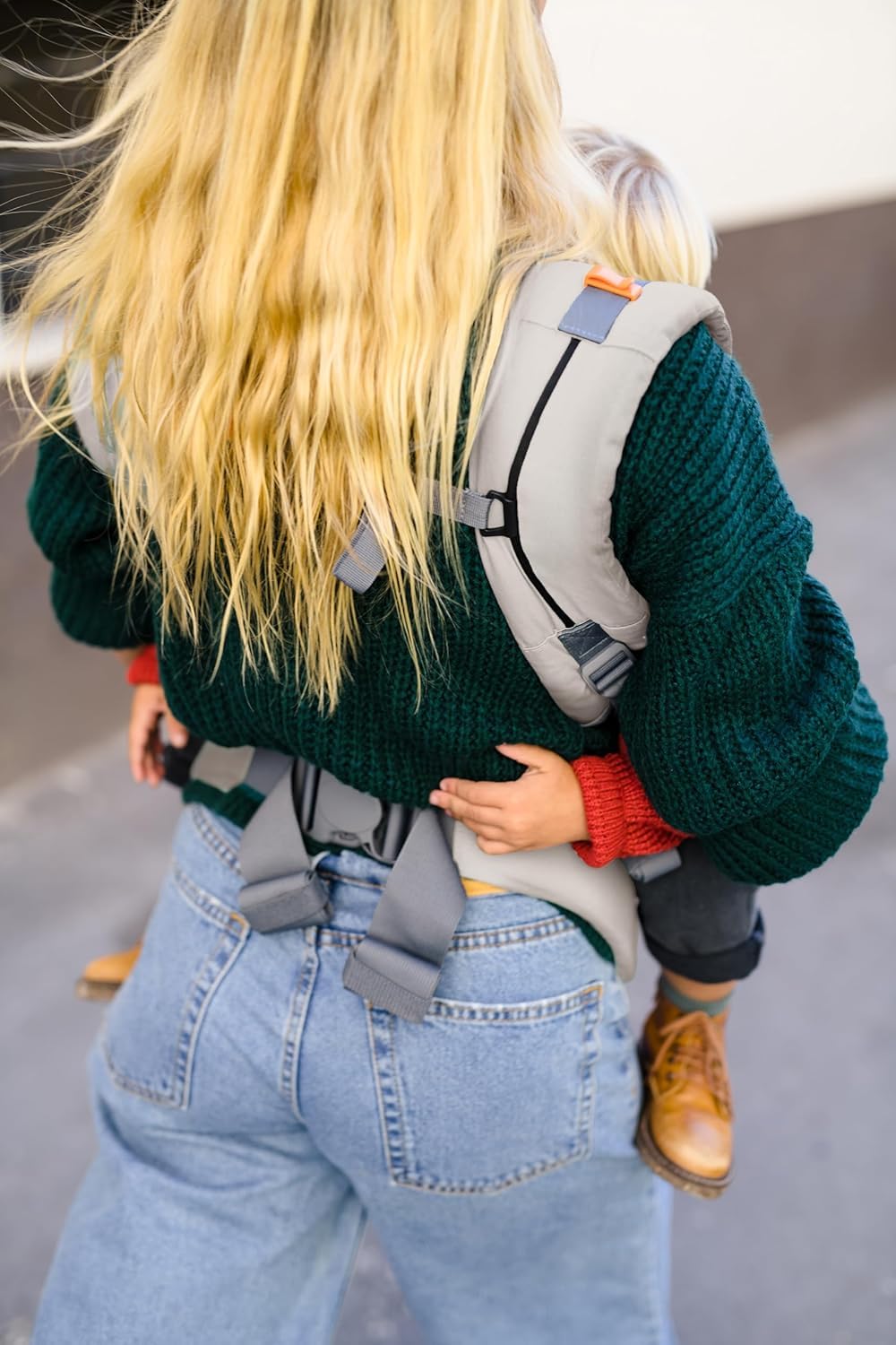 Hip-healthy certified Beco Toddler Carrier supports comfortable wear